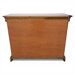 Willis & Gambier - French cherry wood chest fitted with three drawers, on bracket feet