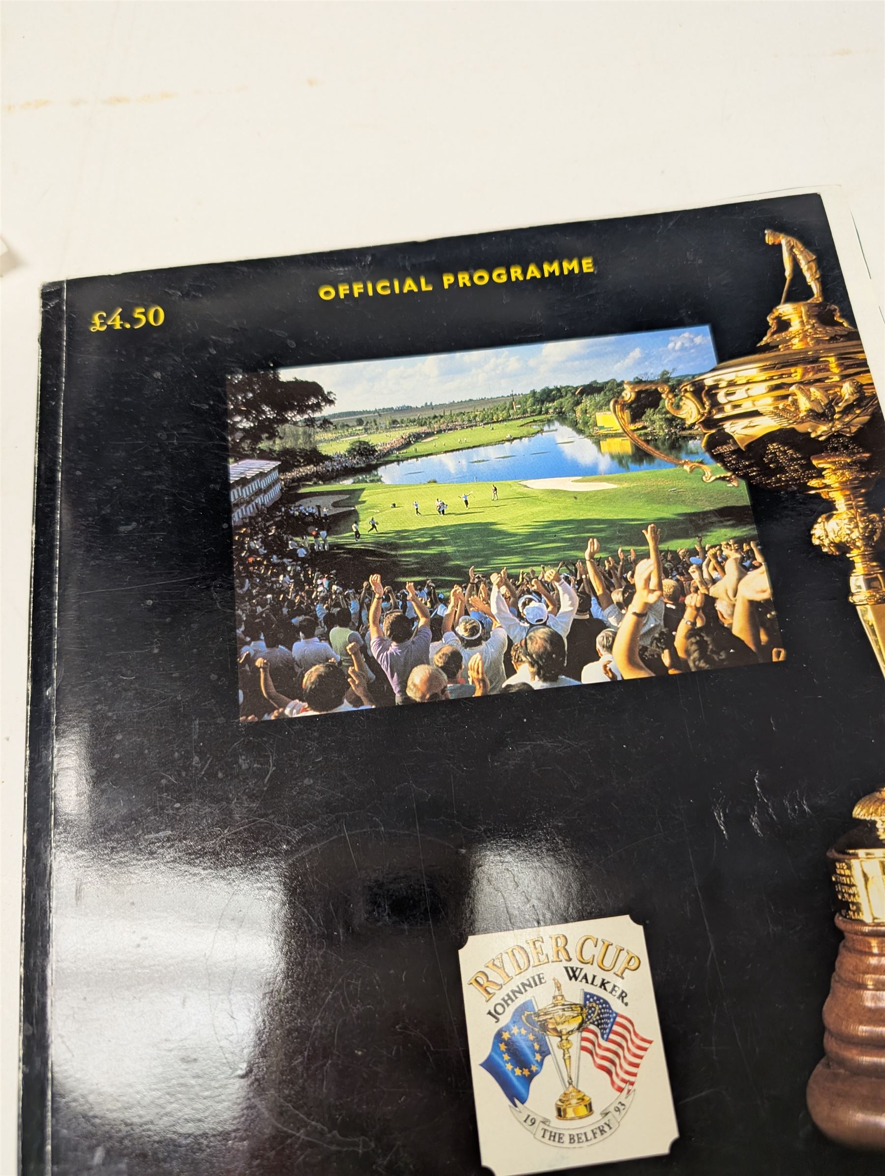 1993 Ryder Cup programme, signed by Nick Faldo, Payne Stewart, etc