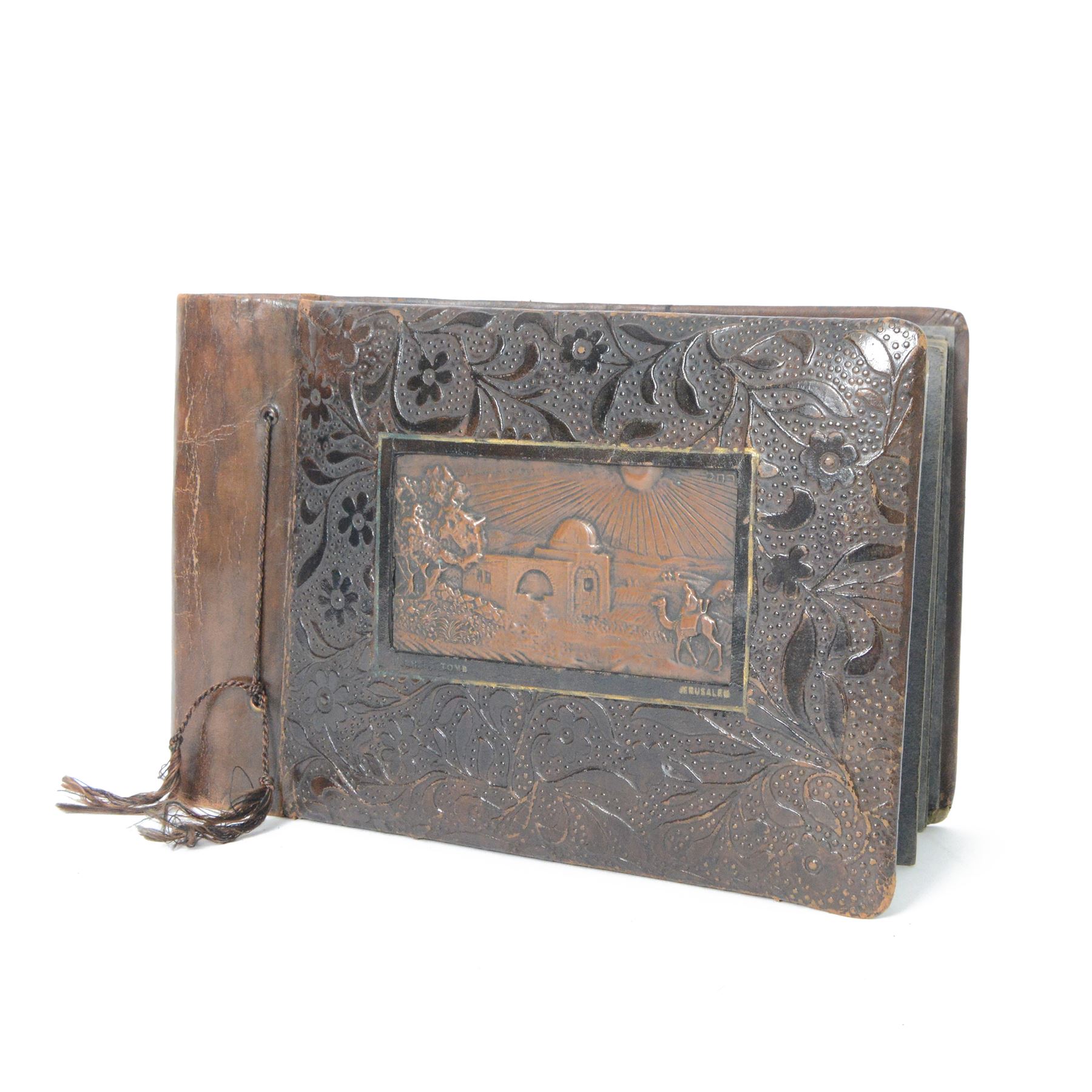 WWII photo album, 1941-1944 Views of Egypt and Palestine, including a photograph of Winston Churchill, P.O.W, tanks, aircraft etc  