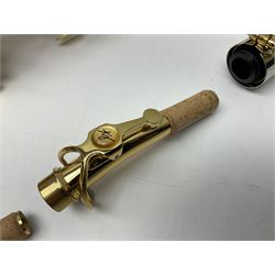 Trevor James The Horn Classic II brass straight soprano saxophone, serial no.T1255; in lightweight carrying case with accessories