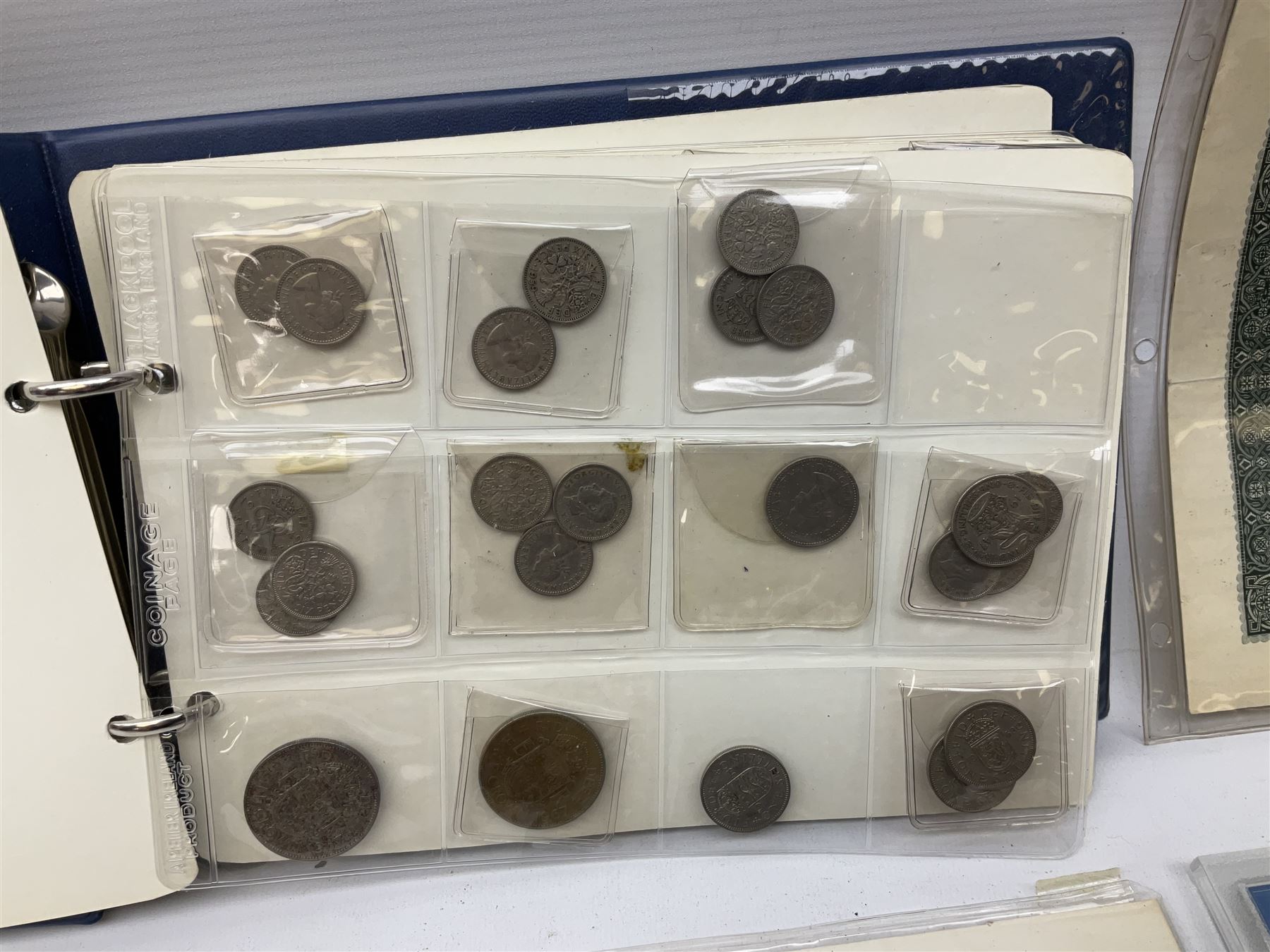 Great British and World coins, including Canadian 1975 dollar, United States of America 1975 proof set and bicentennial silver uncirculated set 1776-1976, Queen Elizabeth II Gibraltar 1977 sterling silver proof twenty-five pence, cased with certificate, New Zealand 1979seven coin set in blue wallet,  GB pre-decimal coins etc