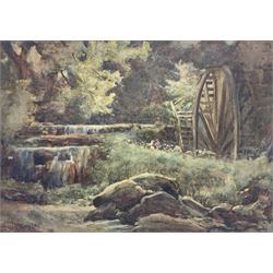 Walter Emsley (British 1860-1938): The Water Mill, watercolour signed 25cm x 35cm