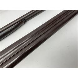 SHOTGUN CERTIFICATE REQUIRED - 19th century John Adams of London 12-bore double barrel side-by-side hammer gun with screw under-lever opening, 76cm (30