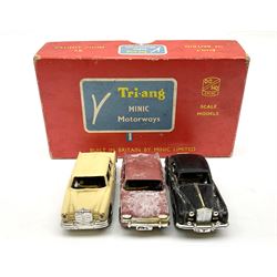 Dinky - Beechcraft C55 Baron aircraft No.715, boxed; and Tri-ang Minic Motorways Rolls Royce Silver Cloud No. M1541, boxed with inner packaging (2)