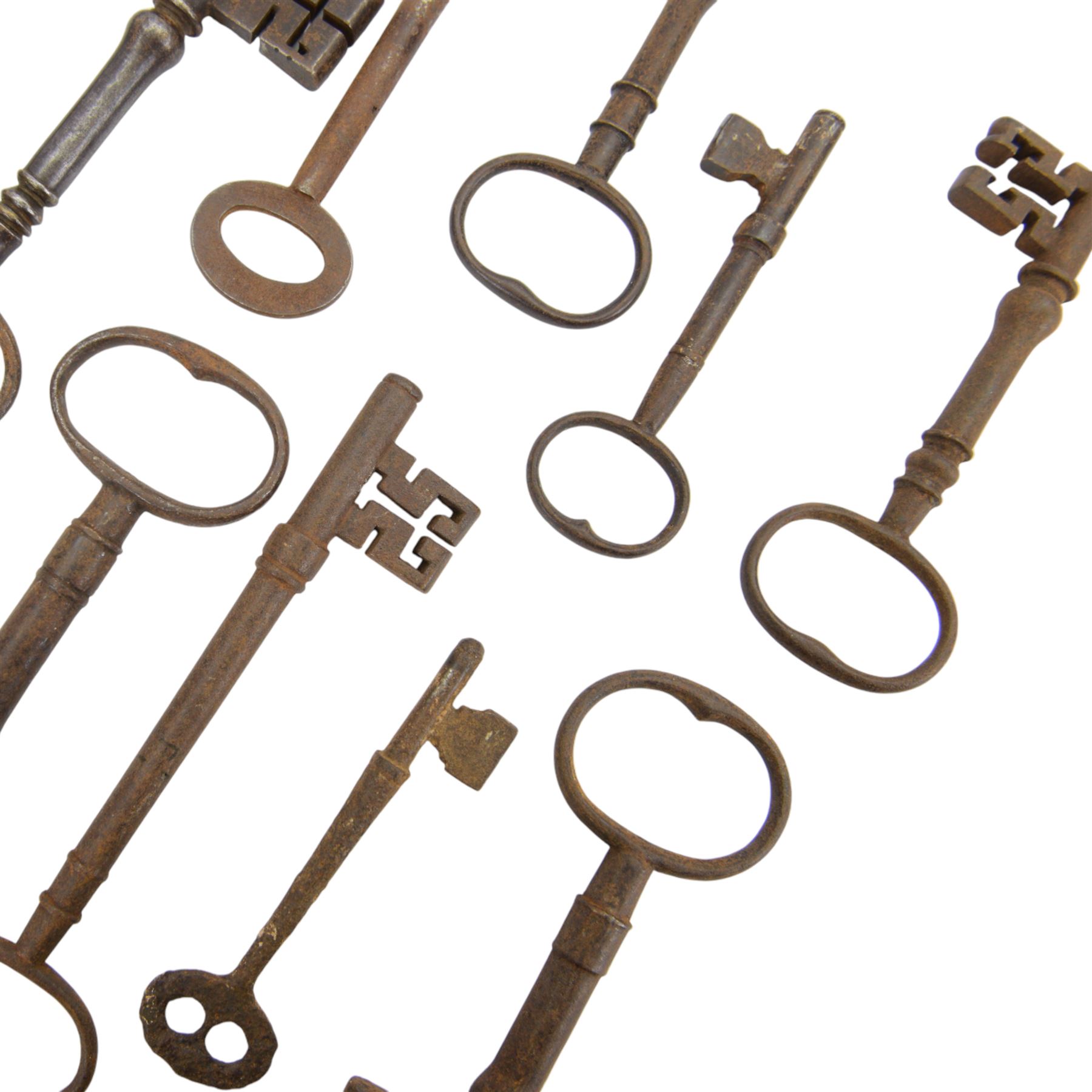 Collection of Antique and later iron keys 