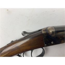 Spanish Ugartechea 20-bore double barrel side-by-side boxlock non-ejector sporting gun, retailed by Parker Hale Birmingham, with 67.5cm barrels, walnut stock with chequered grip and fore-end No.171199 L112cm overall SHOTGUN LICENCE REQUIRED