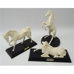  Two Royal Doulton porcelain Horse models Spirit of Peace and Spirit of the Wild and Beswick model Spirit of Freedom (3)  