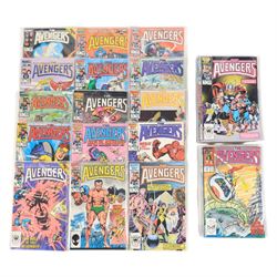Forty-eight Marvel Bronze/Modern Age 'The Avengers' comic books, spanning years 1985-1990,...