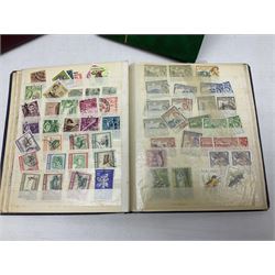 Various Royal Mail PHQ cards, first day covers, World stamps including Poland, Uruguay, Pakistan etc, housed in sixteen albums / folders, in one box