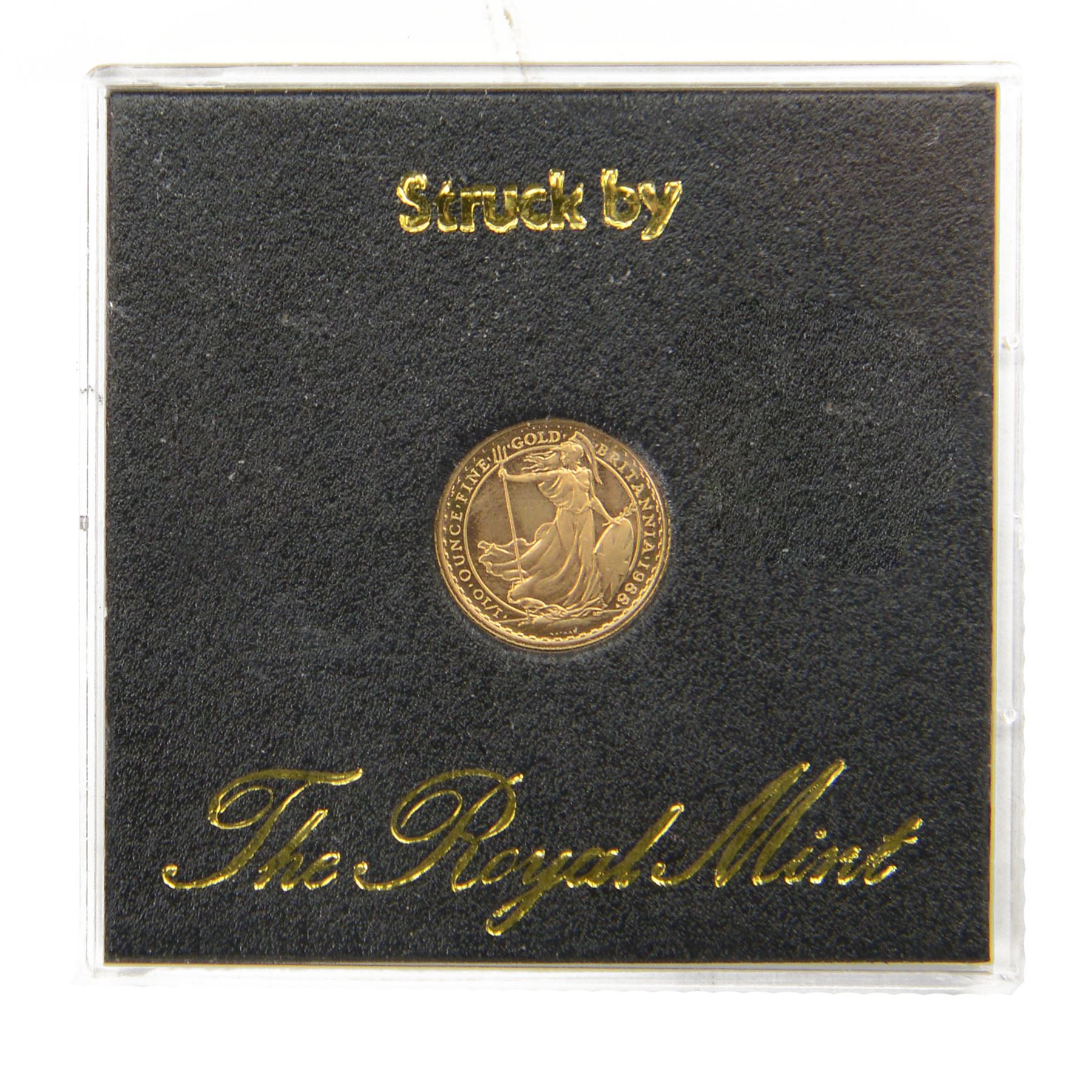 Queen Elizabeth II 1988 one tenth ounce fine gold Britannia ten pounds coin