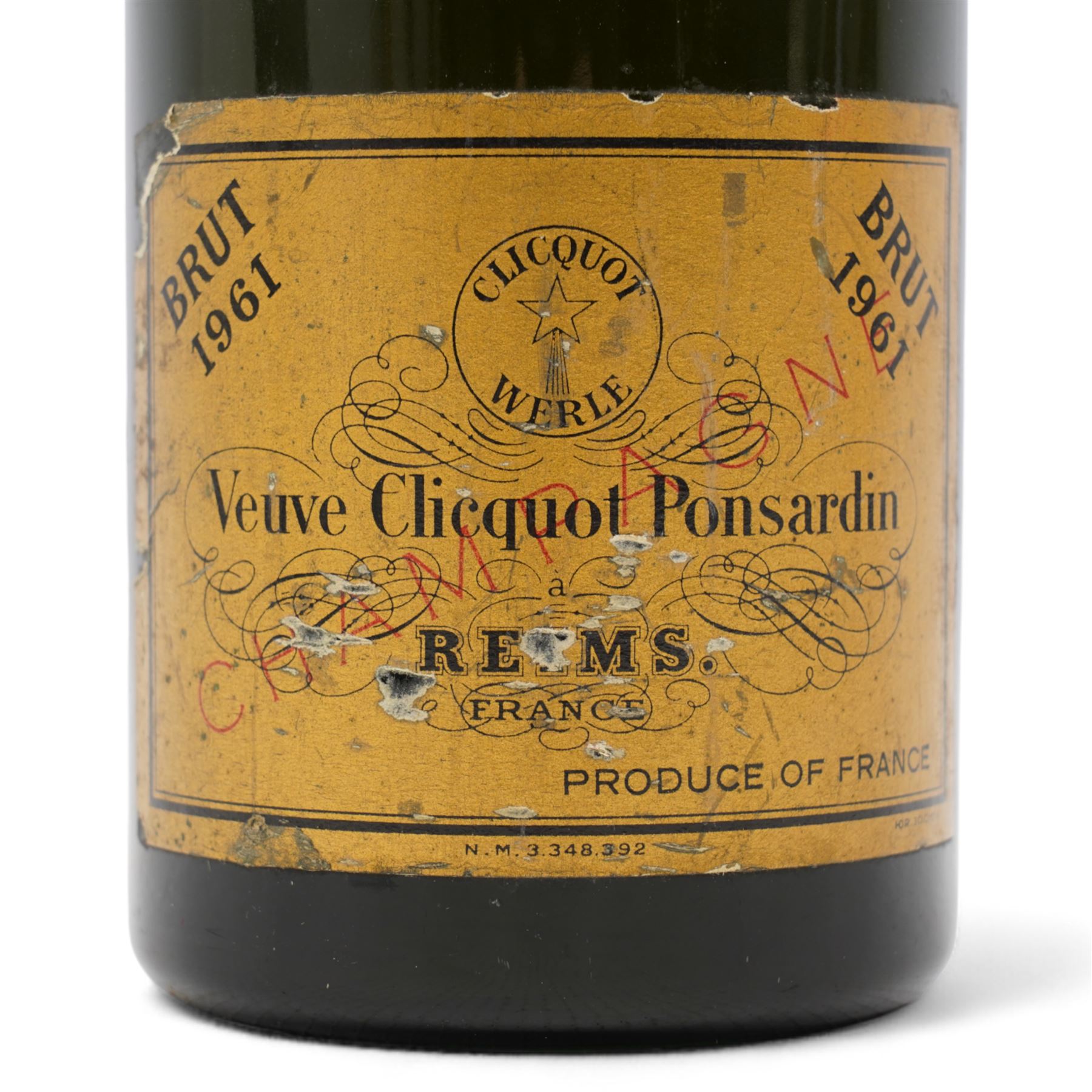 Veuve Clicquot Ponsardin Brut Champagne, 1961 vintage