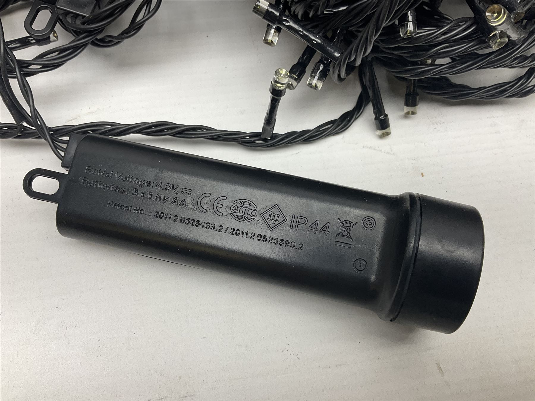 German Bleikristall decanter, set of six Stuart Crystal glasses, a Dartington Crystal decanter, christmas lights and a collection of pewter tankards, etc 