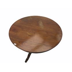 19th Century mahogany circular top table