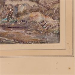 Henry Samuel Merritt (British 1884-1963): Farm and Windmill, two watercolours signed, one very faintly lower right, max 27cm x 38cm (2)