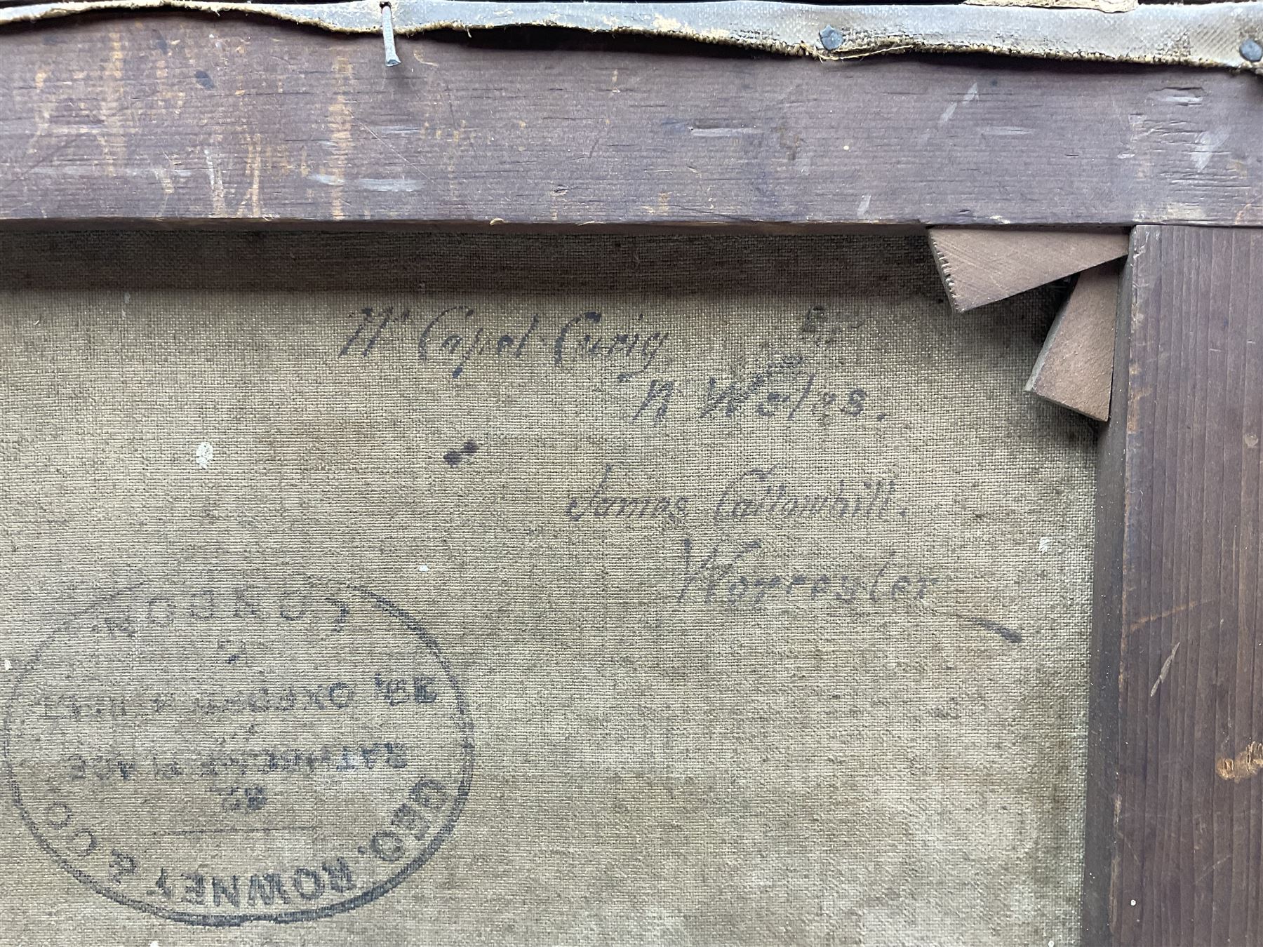 James Scott Callowhill (British 1838-1917): 'Capel Curig - North Wales', oil on canvas signed and dated 1880, titled and inscribed 'James Callowhill - Worcester' verso 28.5cm x 44cm 