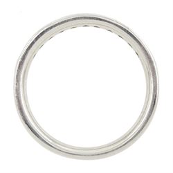 Platinum princess cut diamond half eternity ring by Hugh Rice ...