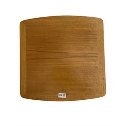 Nathan - teak Long John nest of tables and a singular nest of tables 