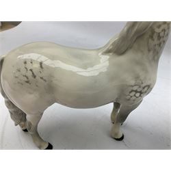 Beswick Welsh Cob  in grey no.1793, with printed mark beneath, H18cm