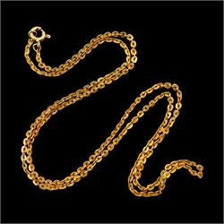 22ct gold oval link chain necklace
