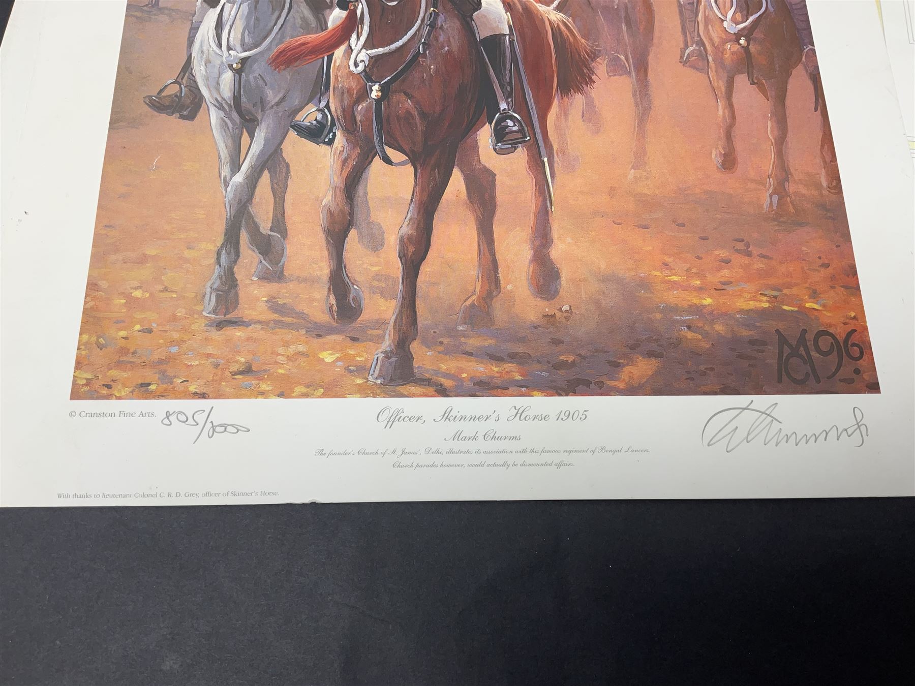 Large poster entitled 'Crests and Badges of the British Army in Daily Use 56 x 86cm; together with twenty-five colour prints of military interest including Crimean War, Boer War, WW2 etc; various sizes; all unframed