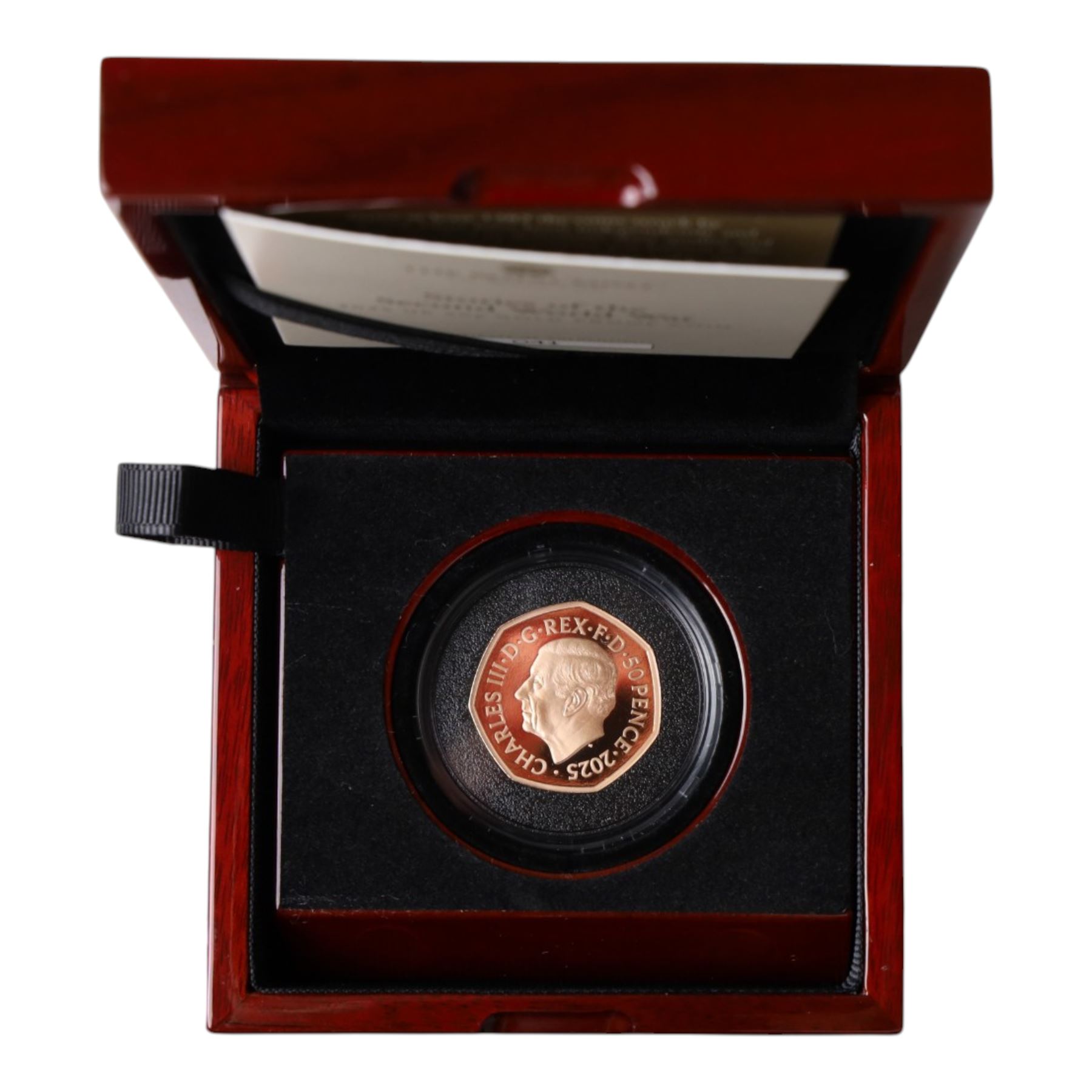 The Royal Mint United Kingdom 2025 'Stories of the Second World War' gold proof fifty pence coin, cased and boxed with certificate