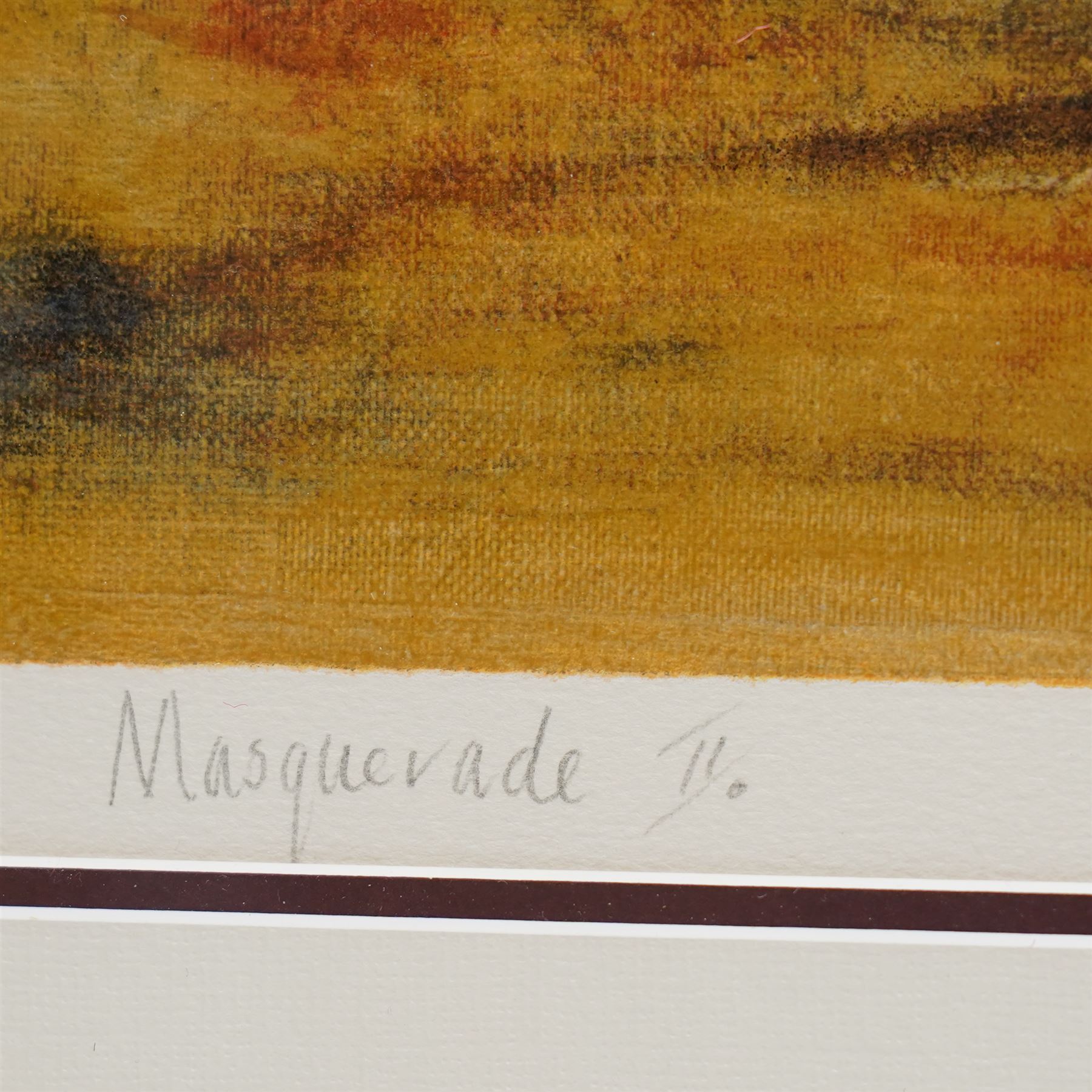 Joy Kirton-Smith (British contemporary): 'Masquerade I' and 'Masquerade II', pair limited edition colour prints signed titled and numbered 76/295 and 75/295 in pencil 60cm x 50cm (2)
