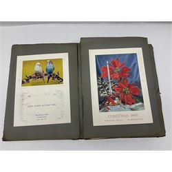 Local history - menus from the Pavilion Hotel, Scarborough, housed in two albums, 1930s and later 