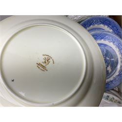 Coalport 'Tintern' pattern coffee service for six, Royal Stafford 'Rochester' teawares, Sutherland China 'Exotic' teawares, Royal Doulton 'Pastorale' cake plate, teacups and saucers etc