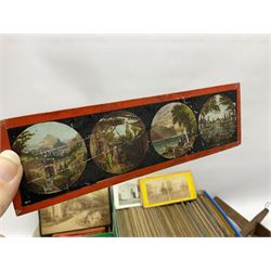 Collection of Victorian and later stereoscopic views, including local Scarborough scenes and mountaineering scenes, together with seven stereoscope viewers, including one viewer and some views by Underwood & Underwood