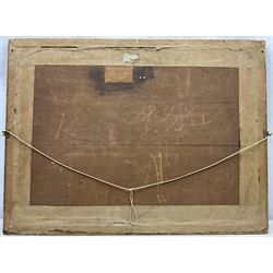 Arthur Winter Shaw (British 1869-1948): 'Folding Time', watercolour signed, titled and inscribed 'Purchased 1932' on the mount 36cm x 53cm