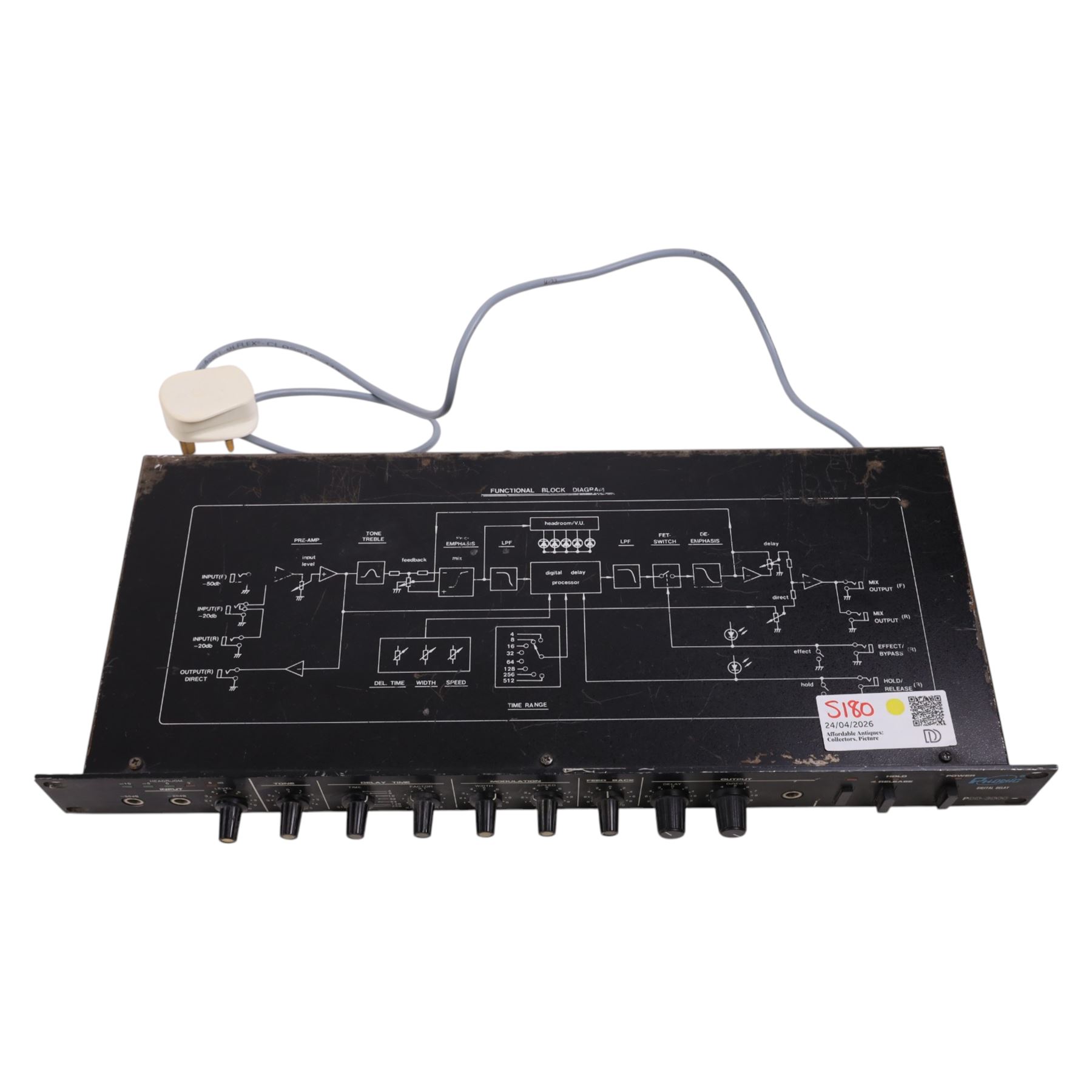 M-Audio Keystation 49e keyboard and a Phonic PDD-3000 digital delay