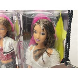 Barbie Girls Aloud - full set of five 2005 ‘Fashion Fever’ dolls; all unopened in boxes with two-piece card labels attached (5)