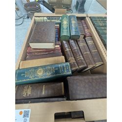 Large collection of books, including Frank Buckland - Curiosities of Natural History, Natural History of Birds, The Novels Charles Dickens, Pickwick Club, etc  