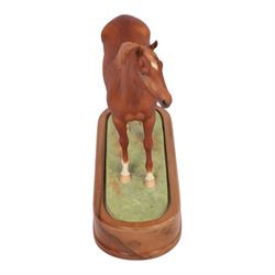 Royal Worcester equestrian figure, Hyperion modelled by Dorris Linder, H26cm