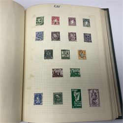 World stamps including Andorra, Austria with 1858 and later issues, Belgium with imperfs and later, Belgium, Cuba, Czechoslovakia, Denmark, Ireland, France, Germany with Hamburg, Lubeck, Oldenburg, Saxony etc, Greece, Hungary, the Netherlands, Spain etc, housed in two albums 