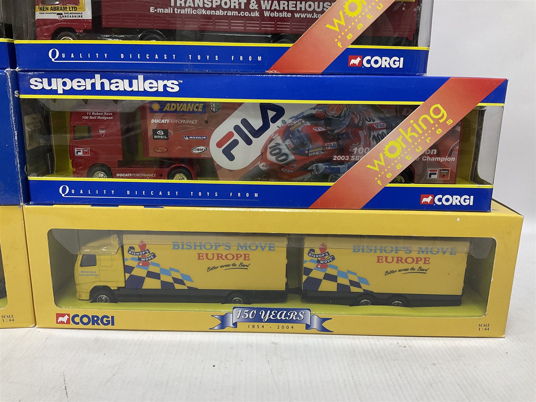 Corgi - fourteen 1:64 scale Superhaulers vehicles comprising Corgi - fourteen 1:64 scale Superhaulers vehicles comprising