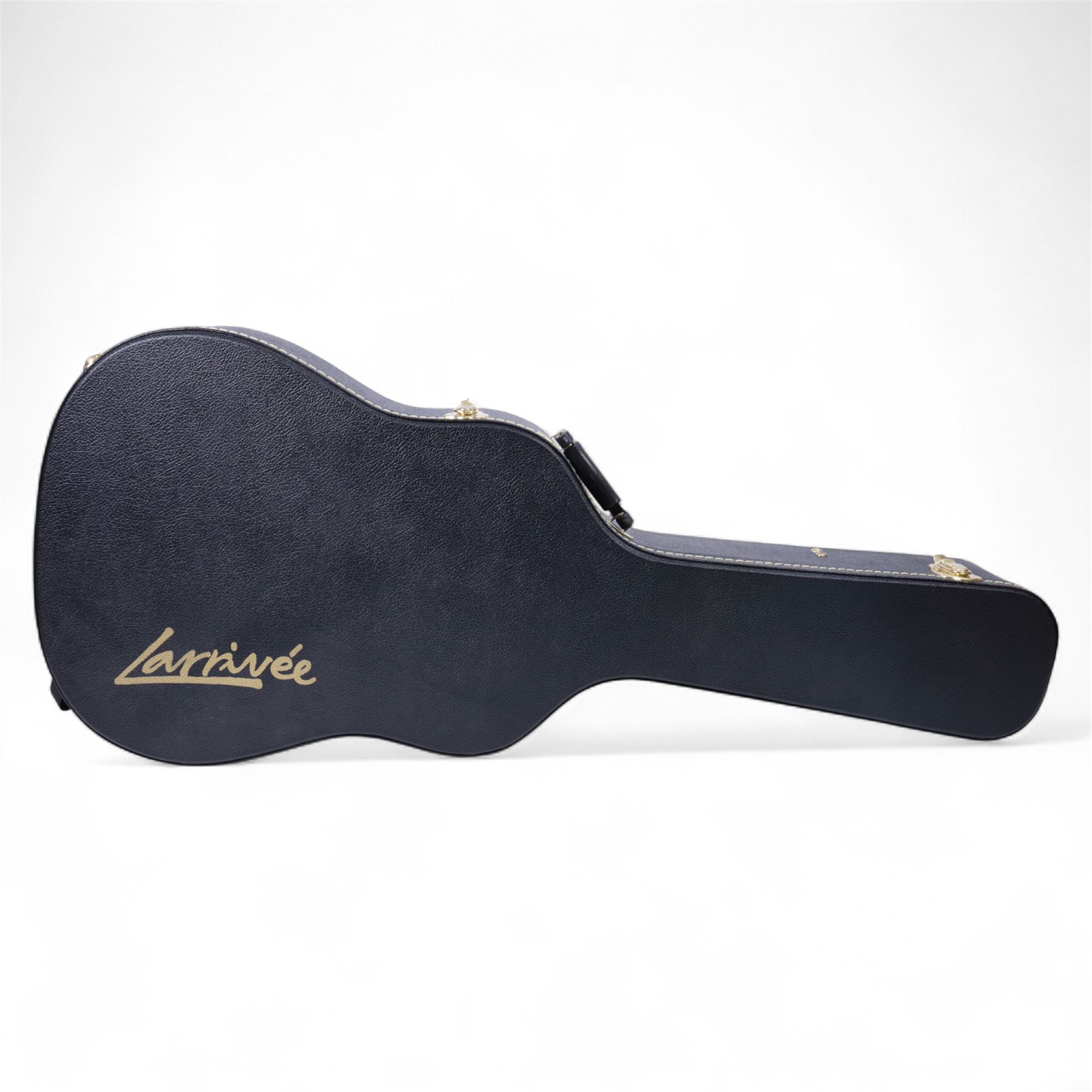 Jean Larrivee Tommy Emmanuel signature model C-03R TE acoustic guitar,  serial no. 136610, Florentine cutaway in satin finish, with sitka spruce top, east Indian rosewood back/sides, ebony head face, fretboard and bridge and bone nut and saddle, the  timbers hand selected and interior label signed by Tommy Emmanuel, contained within original Larivee hard case with black plush interior