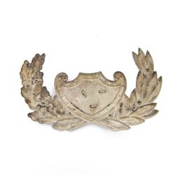 Belgium shako plate, circa 1880, L11cm