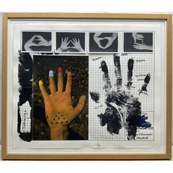 Joe Tilson (British 1928-2023): 'Four Elements - Mudra', artist's proof screenprint and collage signed in pencil 51cm x 60.5cm