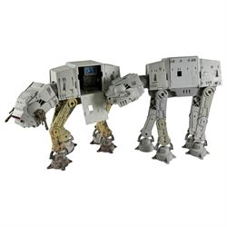 Two Star Wars AT-AT walkers