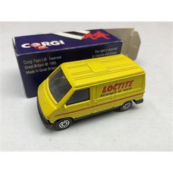 Corgi - thirty-four modern die-cast models including cars, commercial vehicles, racing cars, sports cars, car transporters etc; all boxed; Bburago boxed set of five cars; four Matchbox Originals blister packs etc