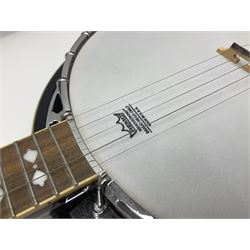 Tonewood mahogany 5-string banjo with 5th string capo L99cm