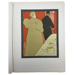 Rotzler, Willy - 'Affiches de Henri de Toulouse-Lautrec - Dix reproductions en couleurs', book containing ten colour Toulouse-Lautrec lithographs, pub. 1946 by Bale, unbound with loose plates, plates max 33cm x 24cm