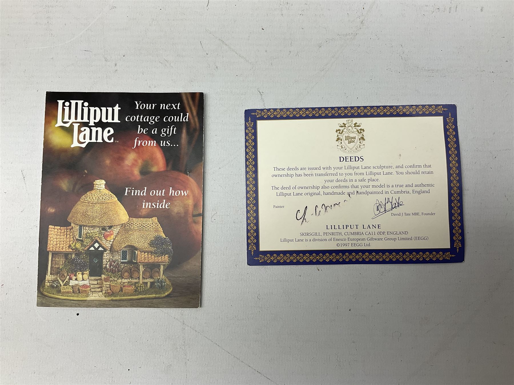 Large Lilliput Lane 'Bowbeams', in boxed with deeds