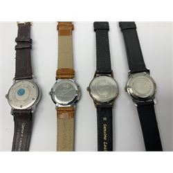 Paul Buhre RotoDato 21 jewels automatic wristwatch and nine manual wind wristwatches including Movado, Sterling, Visconte, Roamer, Avia and Ultra