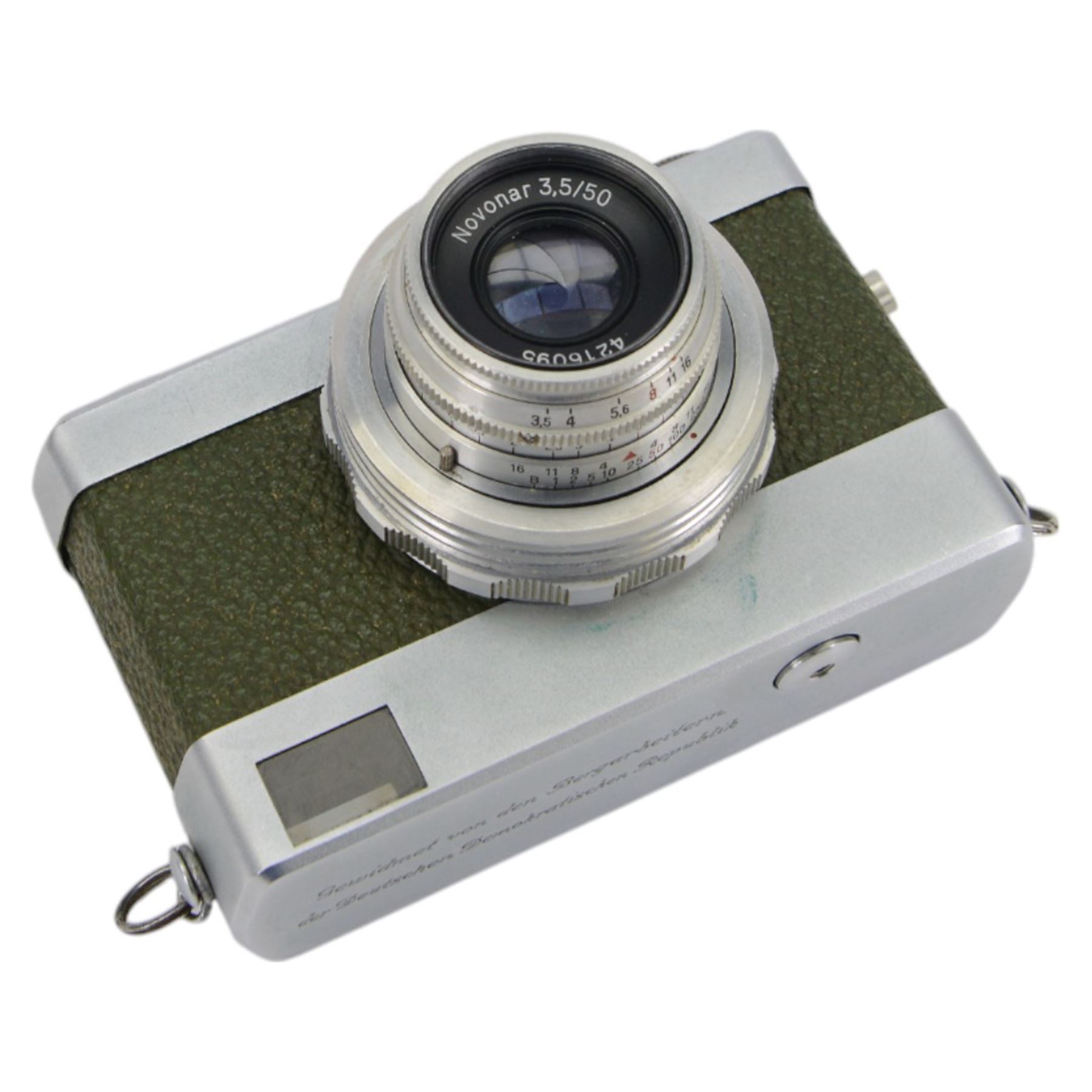 German Werra camera, with Novonar 3.5/50 lens, in box with instructions