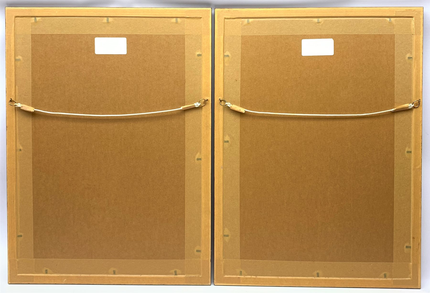 Charles C. Stadden (1919-2002) 'Ack Ack Gun' and 'Normandy Landing', pair of watercolours, signed 43 x 27.5cm, mahogany stained frames NB. Charles C. Stadden was a military sculptor, model maker and artist.