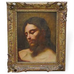 Right Honourable Sackville Hamilton (Irish 1732-1818): 'Head of Christ', oil on canvas labelled verso 45cm x 35cm
Provenance: direct from the family of the artist
Notes: Sackville Hamilton was an Irish politician and the third son of Henry Hamilton (1692-1743).
