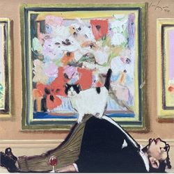 Joseph Hargan (Scottish 1952-): Grounded,  limited edition giclée print with hand embellishment on board signed and numbered 4/195, certificate of authenticity verso 39cm x 39cm 