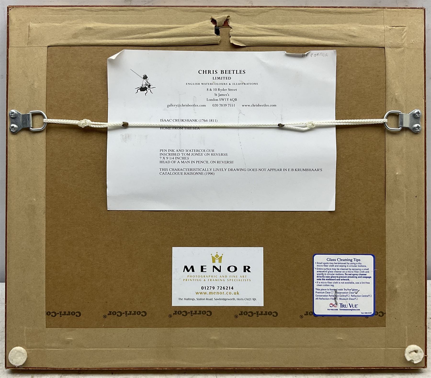 Isaac Cruikshank (Scottish 1764-1811): 'Home from the Sea', watercolour and ink unsigned 17cm x 23cm 
Provenance: with Chris Beetles Gallery, London, label verso